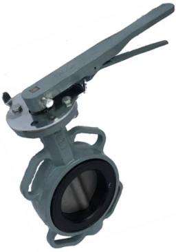 Затвор дисковый поворотный ABRA Ду250 Ру16 BUV-VF863D, межфланцевый, корпус - чугун, диск - нержавеющая сталь, рукоятка, NBR в Воронеже
